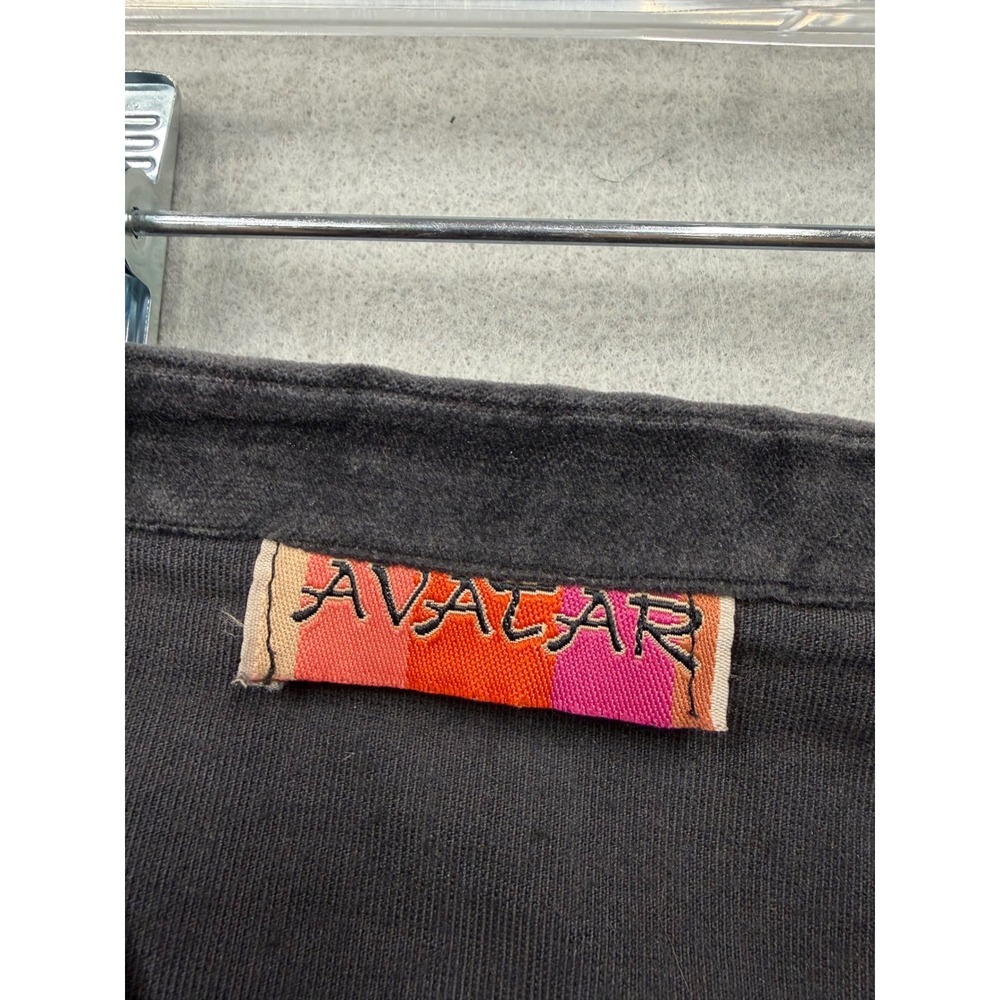 Avalar Skirt Women 32 Waist Gray Vintage 80s Velvet A-Line Contrast Stitch EB90 - Picture 6 of 10